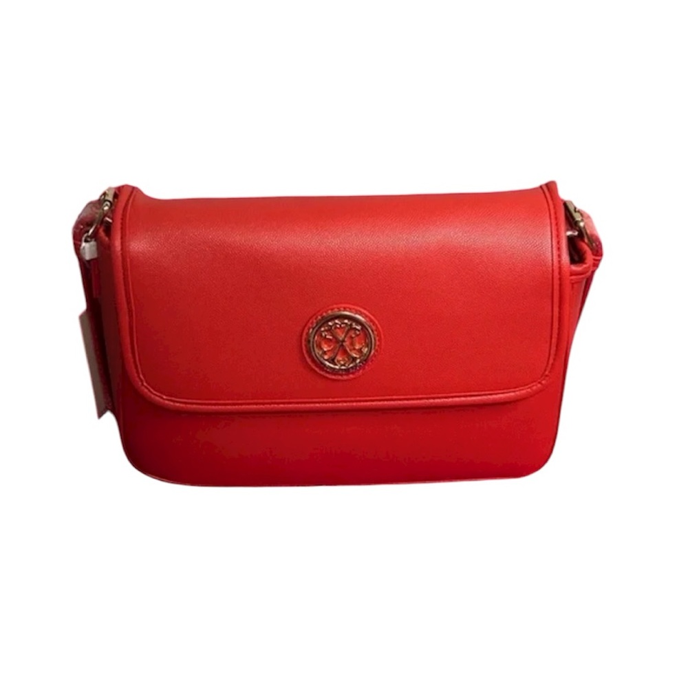 NWT CXL by Christian Lacroix Karen Caviar Shoulder
Bag - Red